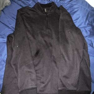 Men’s black quarter zip jacket